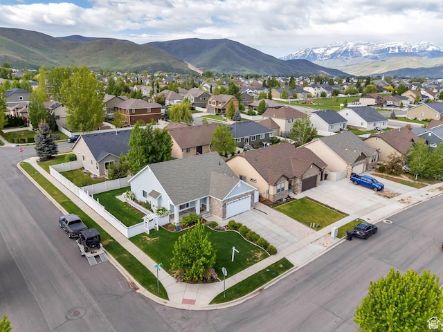 488 E Acord Way, Heber City, UT 84032 - aerial view of residential area featuring a mountain backdrop