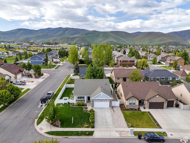 488 E Acord Way, Heber City, UT 84032 - aerial perspective of suburban area with a mountain backdrop