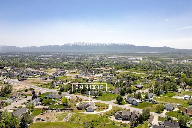 304 N 1000 E, Hyde Park, UT 84318 - aerial perspective of suburban area featuring a mountain backdrop