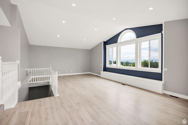 304 N 1000 E, Hyde Park, UT 84318 - bonus room with lofted ceiling, wood finished floors, baseboards, and recessed lighting