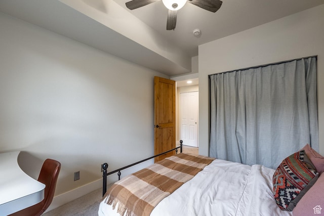 8430 Gambel Dr Unit Q23, Park City, UT 84098 - bedroom with light carpet, baseboards, and ceiling fan