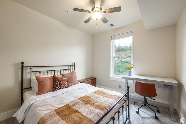 8430 Gambel Dr Unit Q23, Park City, UT 84098 - bedroom with light colored carpet, baseboards, and ceiling fan