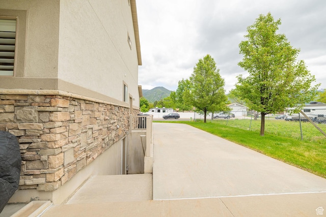6045 S 2000 E, South Ogden, UT 84403 - view of patio featuring a mountain view