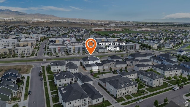 5241 W S Jordan Pkwy, South Jordan, UT 84009 - aerial perspective of suburban area with mountains