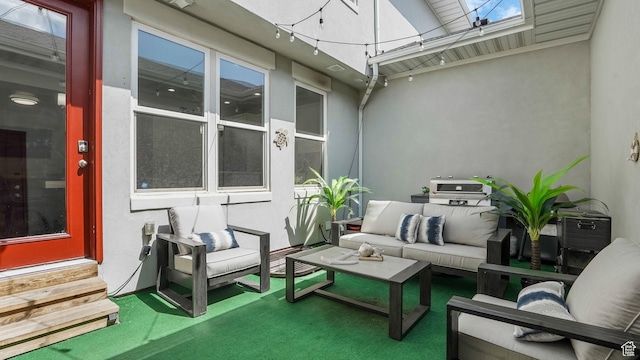 5241 W S Jordan Pkwy, South Jordan, UT 84009 - view of patio / terrace featuring entry steps and outdoor lounge area