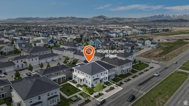 5241 W S Jordan Pkwy, South Jordan, UT 84009 - aerial perspective of suburban area featuring a mountain backdrop