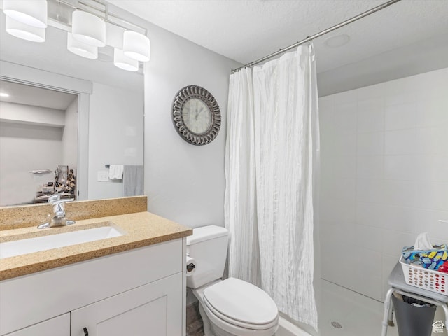 223 E 200 N, Ephraim, UT 84627 - bathroom with toilet, a shower stall, and vanity