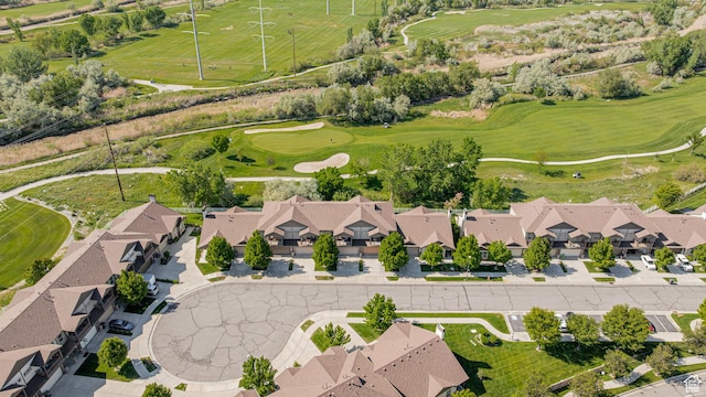 839 W Jordan Oaks Ct S, Sandy, UT 84070 - aerial perspective of suburban area featuring a local golf course