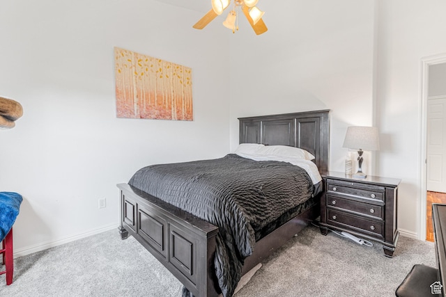 839 W Jordan Oaks Ct S, Sandy, UT 84070 - carpeted bedroom with baseboards and ceiling fan