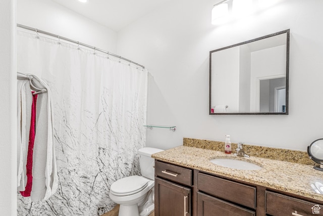 839 W Jordan Oaks Ct S, Sandy, UT 84070 - full bathroom featuring vanity, toilet, and a shower with curtain