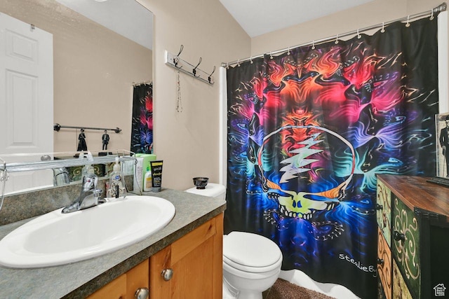 1427 S Blossom Ln, Ogden, UT 84404 - full bath featuring vanity, toilet, and a shower with shower curtain