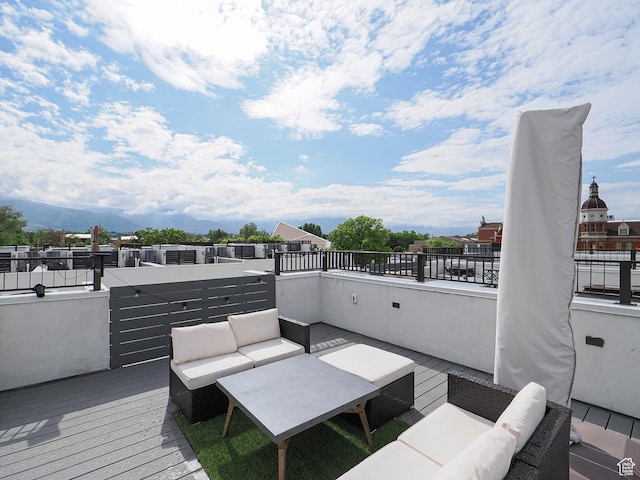 423 E 2100 S Unit 204, Salt Lake City, UT 84115 - wooden terrace featuring outdoor lounge area