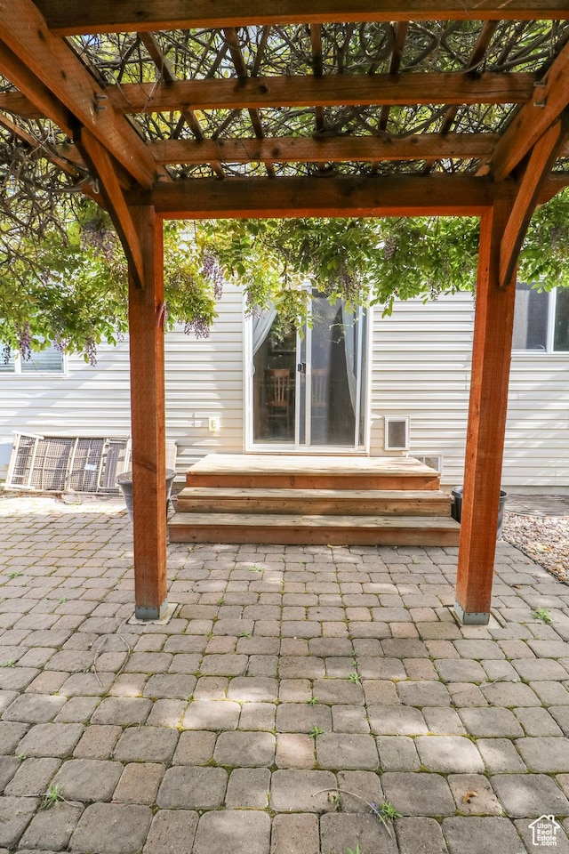 6466 W 8375 S, West Jordan, UT 84081 - view of patio featuring a pergola