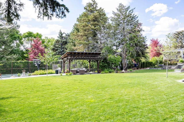 2262 E 1700 S, Salt Lake City, UT 84108 - view of yard featuring outdoor lounge area and a gazebo