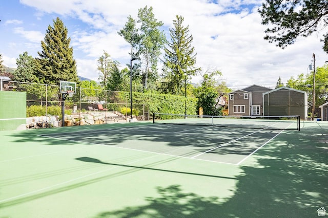 2262 E 1700 S, Salt Lake City, UT 84108 - view of tennis court featuring community basketball court