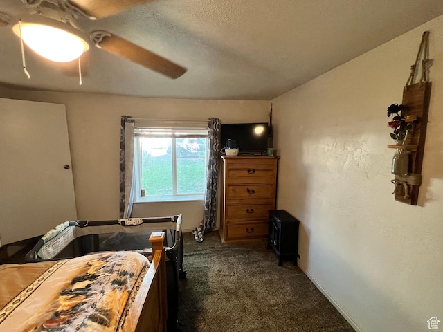 145 N 200 W, Roosevelt, UT 84066 - bedroom with carpet floors and a ceiling fan