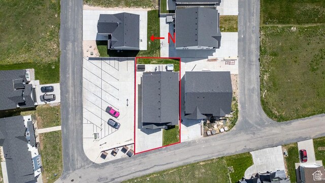 670 N Lake Sight Dr, Garden City, UT 84028 - aerial view of residential area featuring property boundaries highlighted