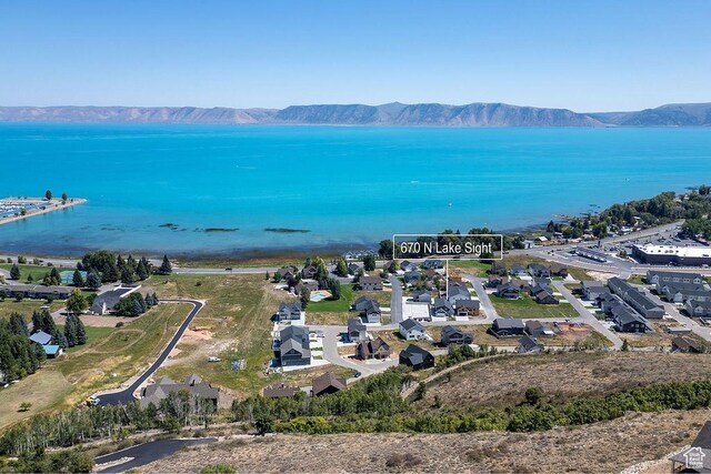 670 N Lake Sight Dr, Garden City, UT 84028 - bird's eye view of a water and mountain view