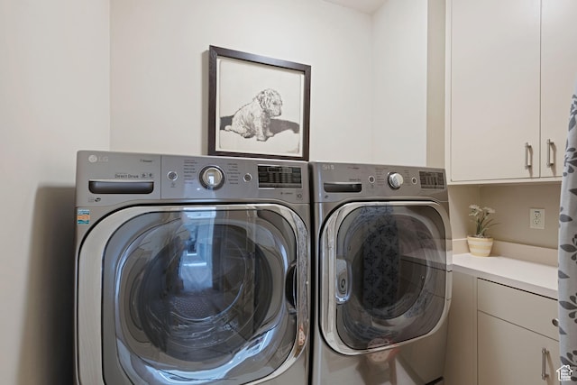 281 N Almond St W, Salt Lake City, UT 84103 - laundry area featuring independent washer and dryer and cabinet space