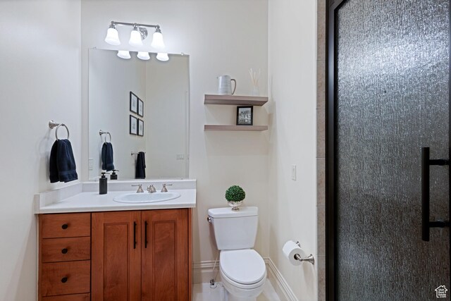 281 N Almond St W, Salt Lake City, UT 84103 - full bath featuring toilet, vanity, and a shower stall