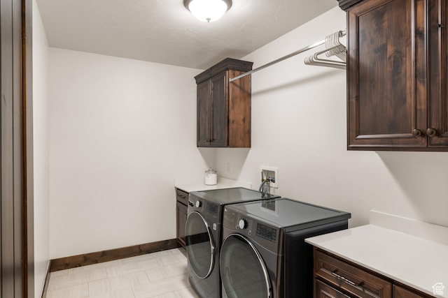 1765 E Kings Peak Cir Unit Cp-21, Heber City, UT 84032 - laundry room featuring cabinet space, separate washer and dryer, and baseboards