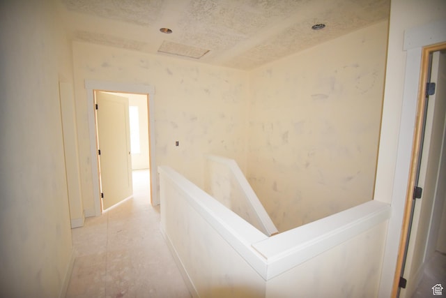 76 W 200 S, Hyde Park, UT 84318 - hallway featuring an upstairs landing and a textured ceiling