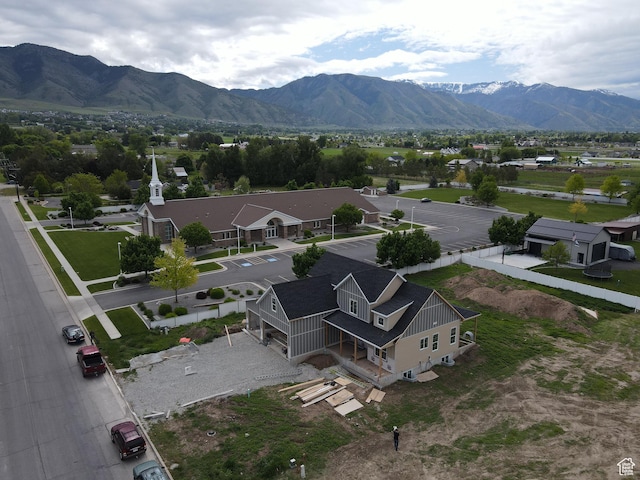 76 W 200 S, Hyde Park, UT 84318 - aerial view of property and surrounding area with mountains