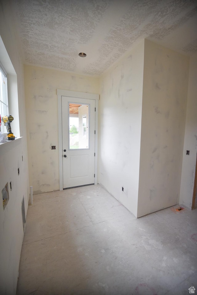 76 W 200 S, Hyde Park, UT 84318 - doorway featuring a textured ceiling