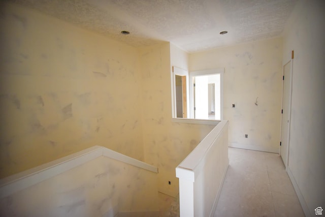 76 W 200 S, Hyde Park, UT 84318 - hallway with an upstairs landing and a textured ceiling