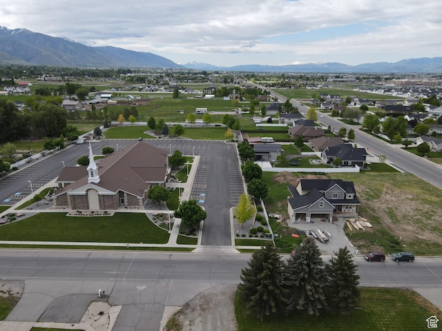 76 W 200 S, Hyde Park, UT 84318 - aerial view of property and surrounding area featuring mountains and nearby suburban area