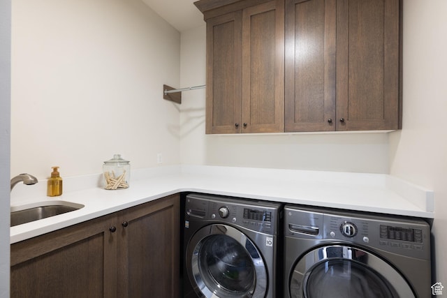 13200 N Alexis Dr, Heber City, UT 84032 - washroom with cabinet space and washer and clothes dryer