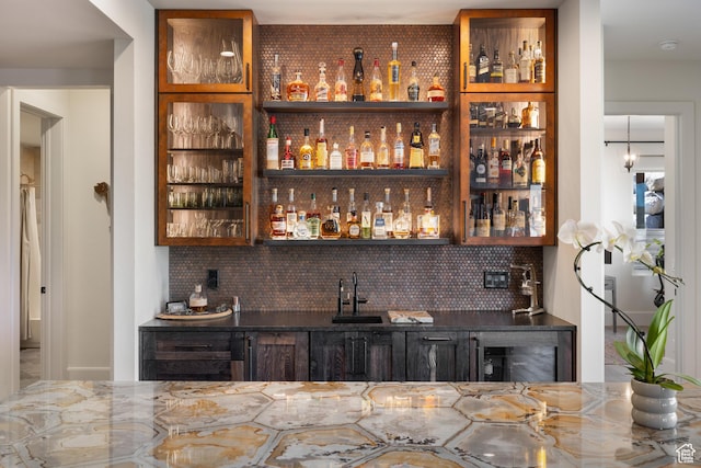 13200 N Alexis Dr, Heber City, UT 84032 - indoor wet bar featuring tasteful backsplash