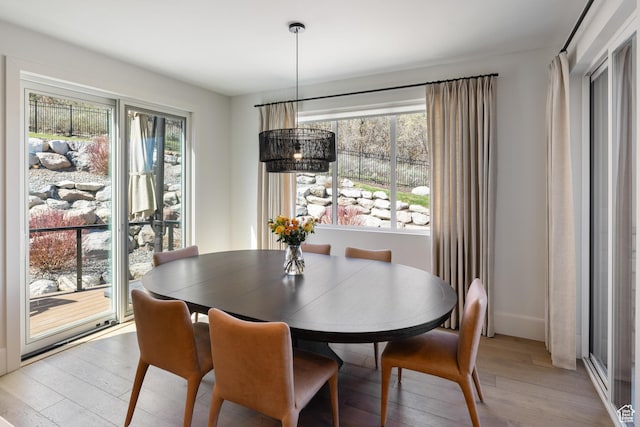 13200 N Alexis Dr, Heber City, UT 84032 - dining space featuring light wood finished floors and baseboards
