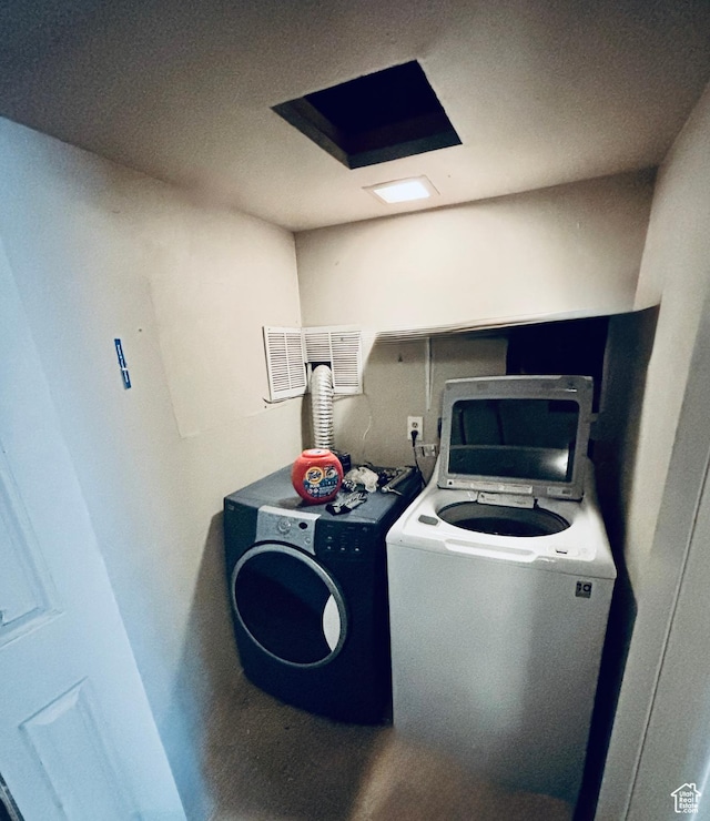 3687 S Highlander St, West Valley City, UT 84128 - laundry area featuring washer and clothes dryer