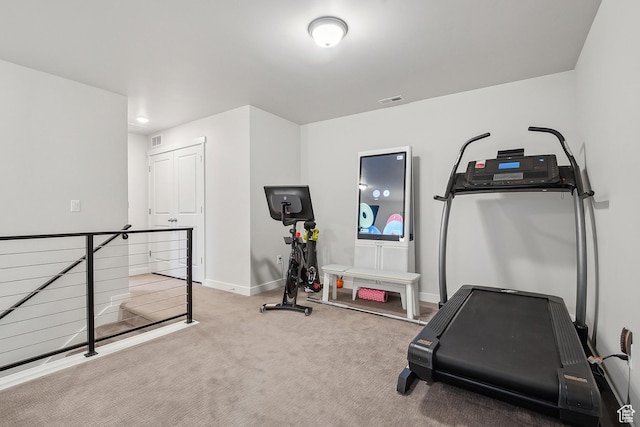 5991 Westridge Rd, Heber City, UT 84032 - workout room with baseboards and carpet