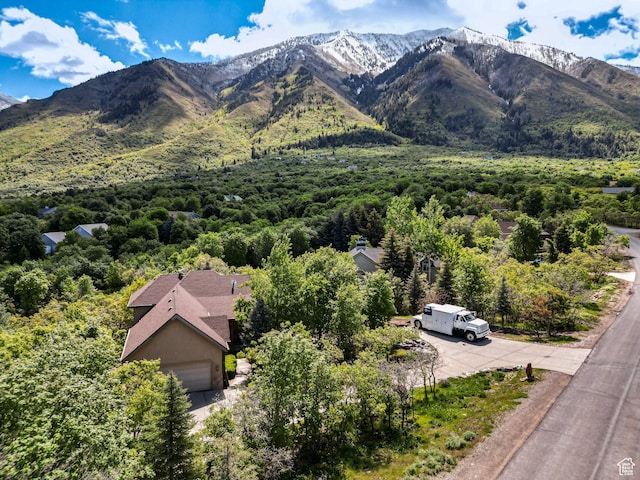 740 S Oak Dr, Woodland Hills, UT 84653 - mountain view featuring a heavily wooded area
