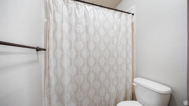 740 S Oak Dr, Woodland Hills, UT 84653 - bathroom featuring toilet and a shower with curtain