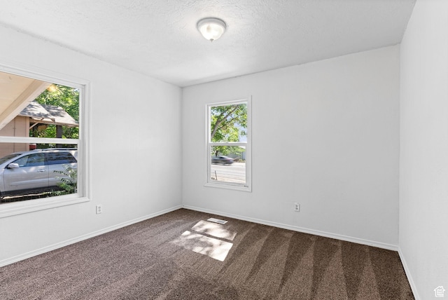 333 S 100 W, Payson, UT 84651 - spare room with dark carpet, plenty of natural light, baseboards, and a textured ceiling