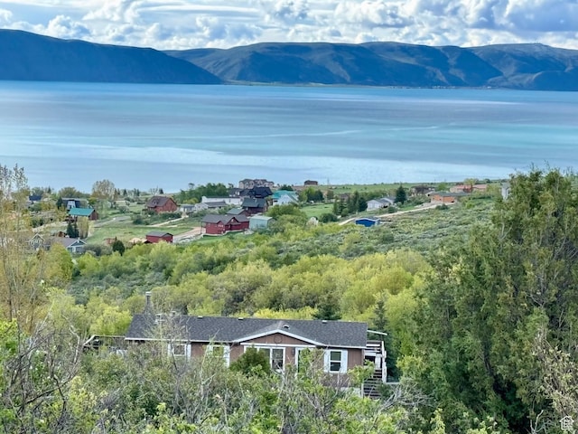 46 Alder Ct Unit 638, Fish Haven, ID 83287 - drone / aerial view of a water and mountain view