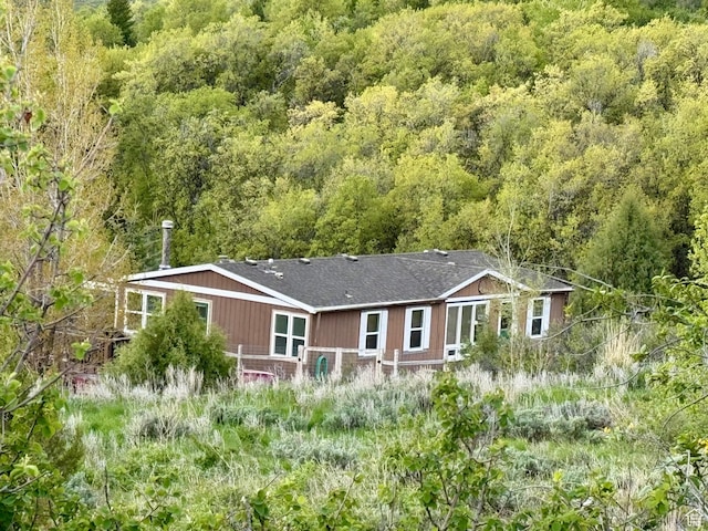 46 Alder Ct Unit 638, Fish Haven, ID 83287 - rear view of property featuring a forest view