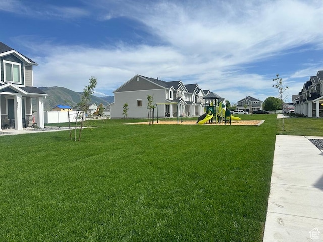 2205 S 1120 W Unit 62, Nibley, UT 84321 - view of yard featuring a residential view and a mountain view