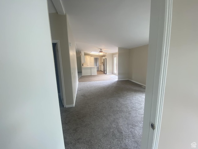 43 E 300 N, Duchesne, UT 84021 - unfurnished room with light carpet, baseboards, and ceiling fan