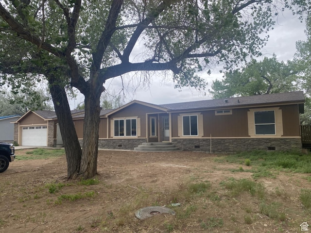43 E 300 N, Duchesne, UT 84021 - ranch-style home with stone siding