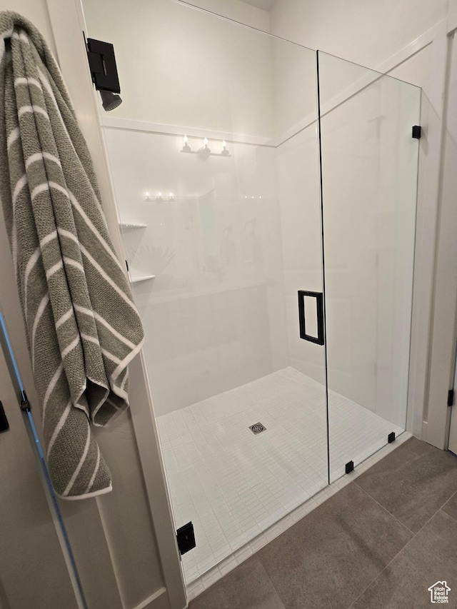 3564 W Haven Hollow Dr S, South Jordan, UT 84095 - full bathroom featuring a stall shower and tile patterned flooring