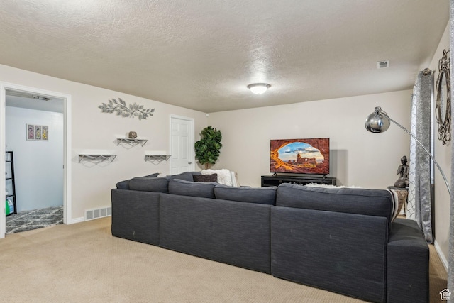 1044 S 1775 W, Syracuse, UT 84075 - carpeted living room featuring a textured ceiling and baseboards