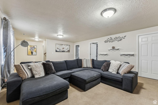 1044 S 1775 W, Syracuse, UT 84075 - living area with light carpet and a textured ceiling