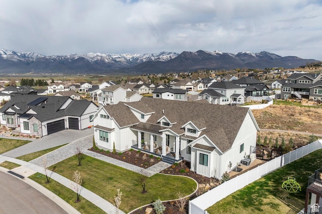 717 N Bridal Creek Ln E, Heber City, UT 84032 - aerial view of residential area with a mountain backdrop