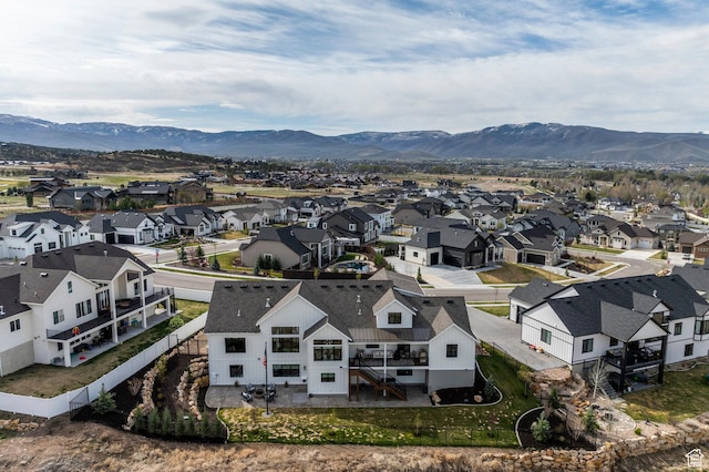 717 N Bridal Creek Ln E, Heber City, UT 84032 - aerial view of residential area with a mountain backdrop