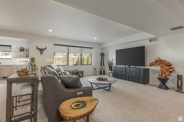 717 N Bridal Creek Ln E, Heber City, UT 84032 - carpeted living area with recessed lighting and baseboards