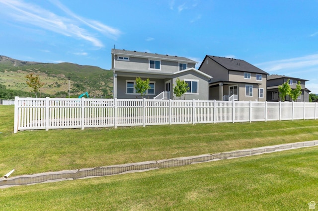 2133 N 725 W, Centerville, UT 84014 - rear view of house featuring stucco siding and a mountain view